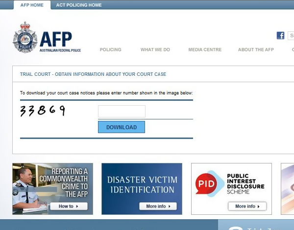 AFP Catcha Form