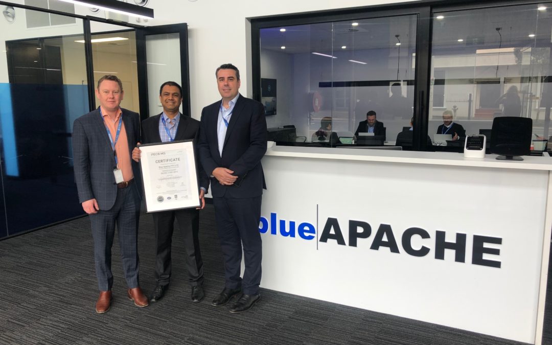 blueAPACHE achieves ISO 27001 certification for information security