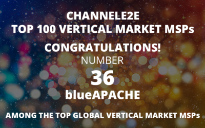 blueAPACHE Named ChannelE2E Top 100 Vertical Market MSPs: 2021 Edition