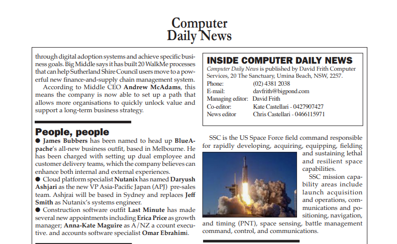Computer Daily News: People, People
